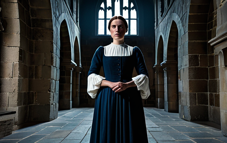 Lady Macbeth - Strength and Ambition**

"A fully clothed woman in professional attire, resembling Lady Macbeth, standing in a castle interior, safe for work, appropriate content, perfect anatomy, correct proportions, dramatic lighting, theatrical costume, serious expression, modest dress, professional, well-formed hands, proper finger count, natural body proportions"

**